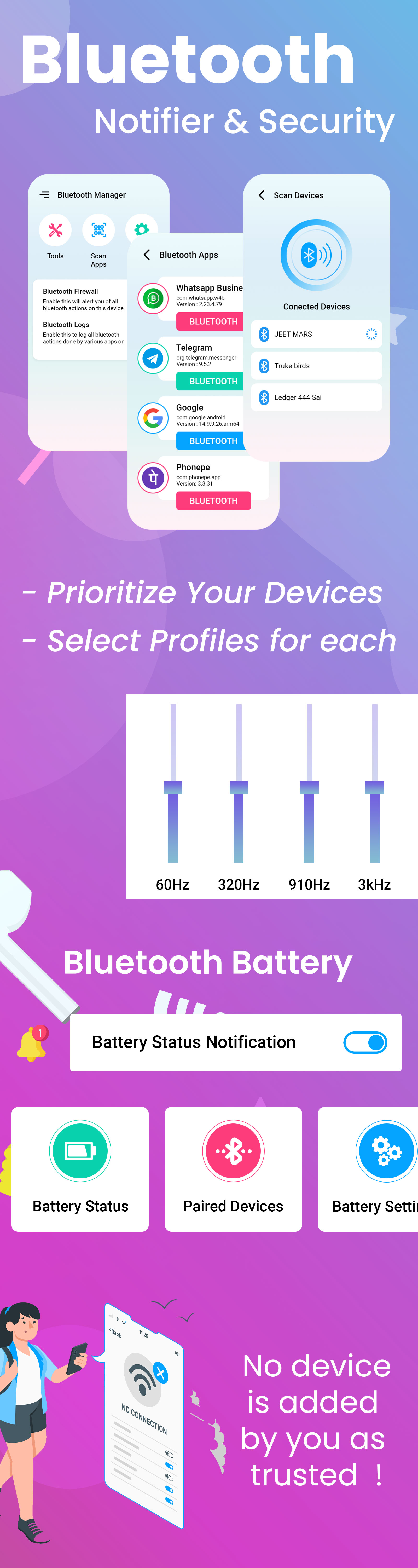 Bluetooth Notifier Security Android Source Code by Elveeinfotech Codester